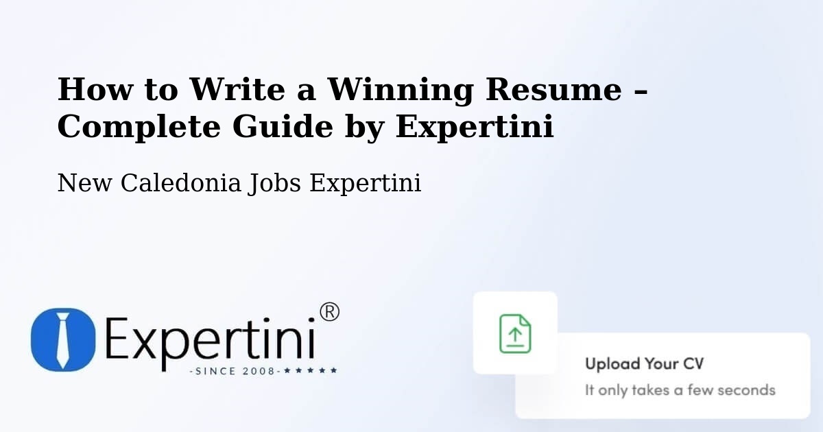 Resume Writing Guide for Job Seekers – Banout - Banout, New Caledonia Jobs Expertini